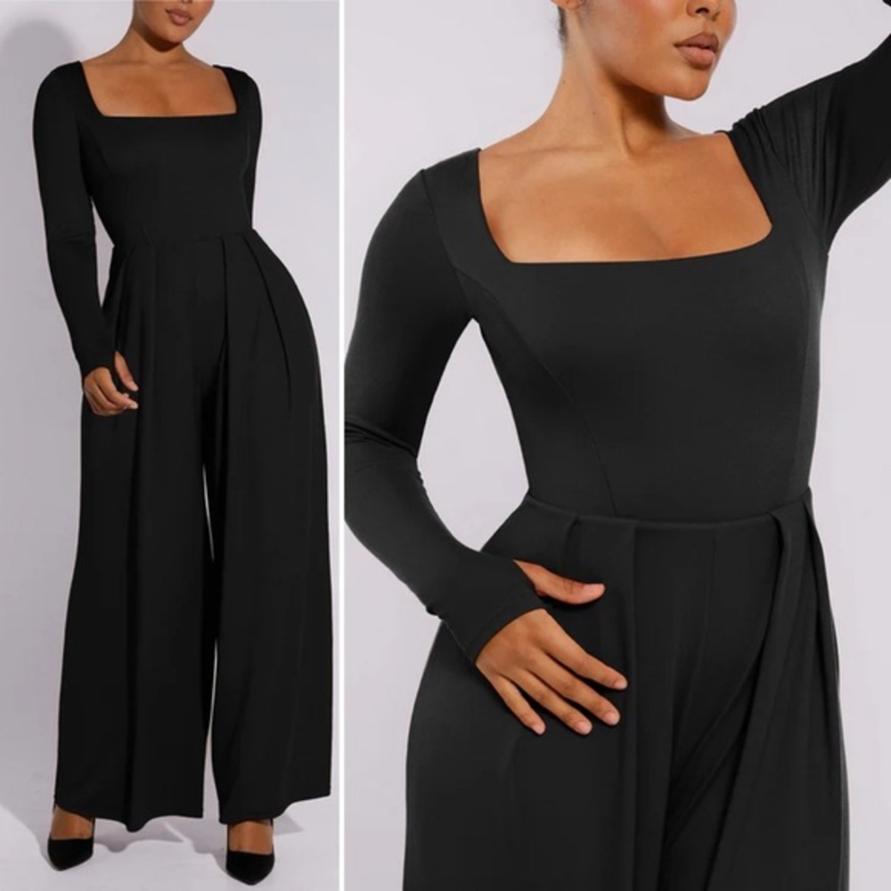 NWT Shapellx Airslim square neck built in shaping jumpsuit long sleeves 4XL - Picture 13 of 13